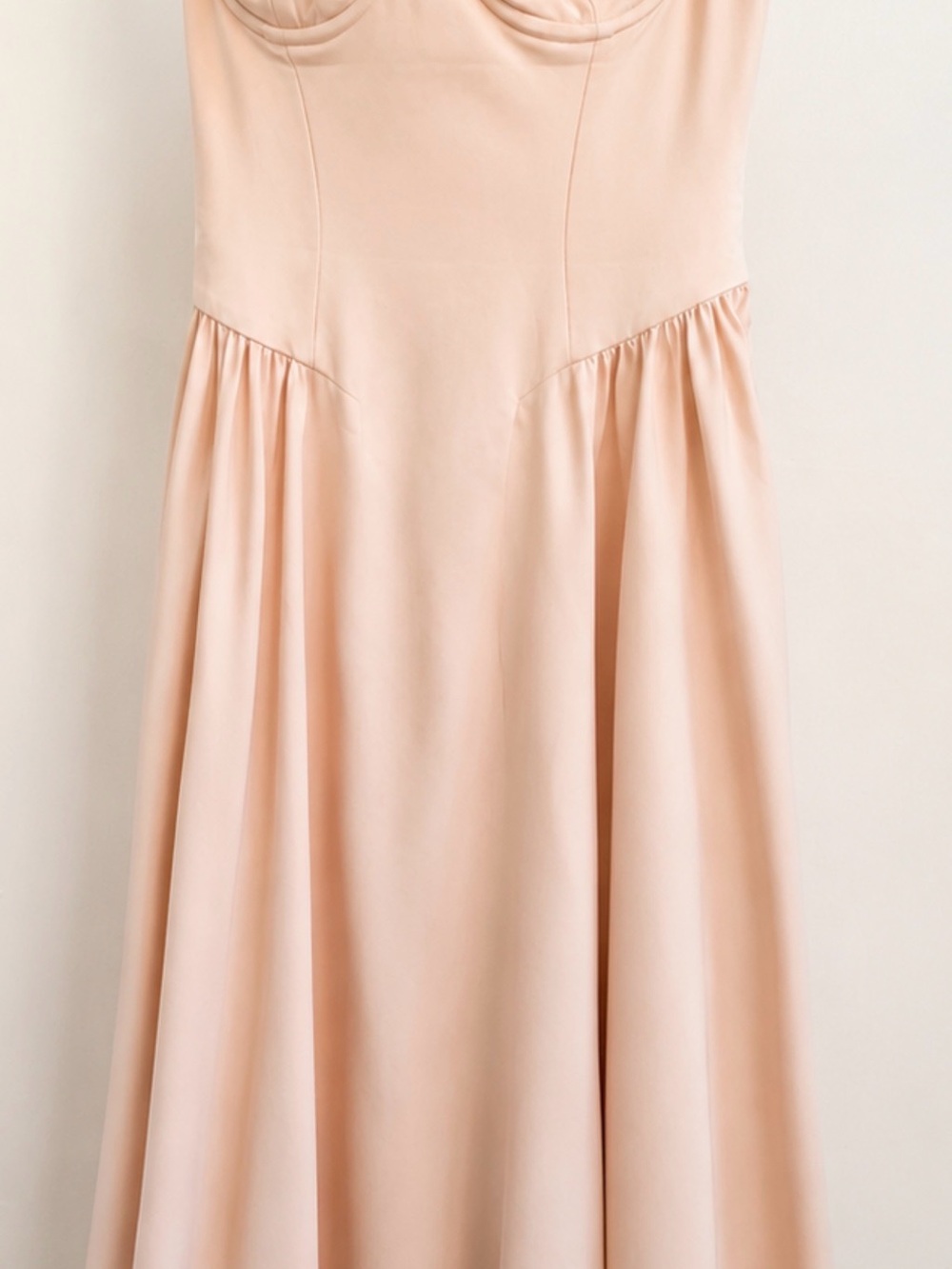 House of CB Soft Blush Peach Lined Piece - Picture 5 of 7
